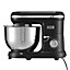 5.5QT 1400W Stainless Steel Household Kitchen Electric Stand Mixer Food Grade 3 in 1 Mixer Black