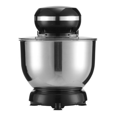 5.5QT/5.2L Food Grade Mixers Kitchen Electric Stand Mixer Aluminum die casting and Gears Black 1400W
