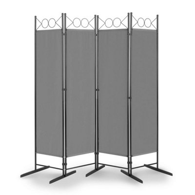 5.74 FT Folding 4 Panels Freestanding Room Divider Wall Privacy Screen ...