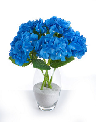 5 Best Artificial Blue Single 35cm Hydrangea Flower Stems
