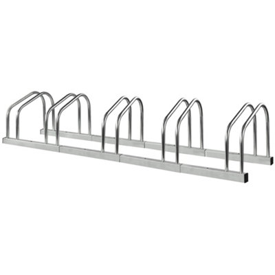 5 Bike Stand Rack Floor & Wall Mount Bicycle Parking for Indoor/Outdoor Use