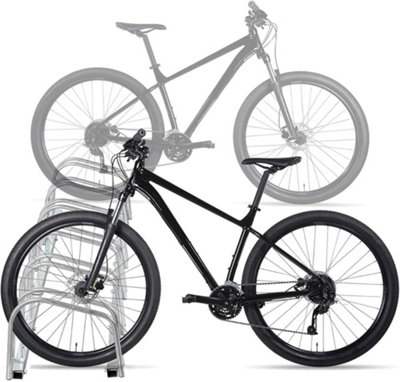 5 Bike Storage Rack Modular Metal Bicycle Parking Stand Wall or Floor ...
