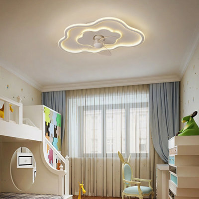 Générique Smart Ceiling Fans With Lights, Removable Fan Lamp, 20.47x7