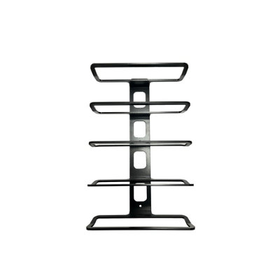 5 Bottle Wall Mounted Wine Rack Black Metal Display Stand Holder WR05B