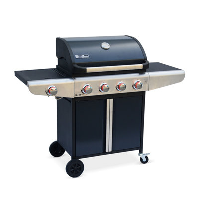 5-burner gas barbecue with 1 side burner 136x53.5x109.2cm - Bazin 4