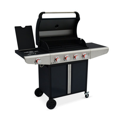 5-burner gas barbecue with 1 side burner 136x53.5x109.2cm - Bazin 4