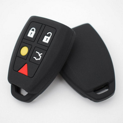 5 buttons Silicone Key Fob Case Cover For Volvo C30 C70 S40 V50 Remote Fob
