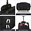5 Cities 21"/55cm Carry On Lightweight Travel Cabin Approved Trolley Bag with Wheels Suit Case Hand Luggage with 2 Year Warranty