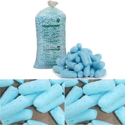 5 Cubic Eco Flo Biodegradable Blue Coloured Packing Peanuts Loose Fill