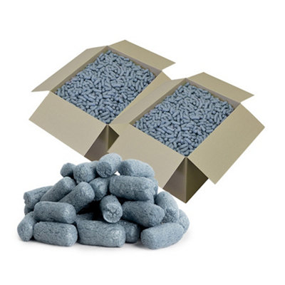 5 Cubic Ft Grey Eco Flo Biodegradable Packing Peanuts Protective Void Loose Fill Postal Mailing Packaging