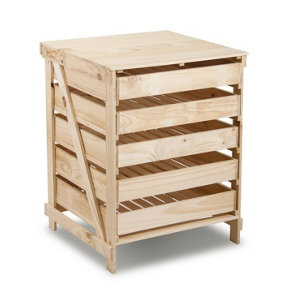 5 Drawer Wooden Apple Storage Rack 78 x 60cm