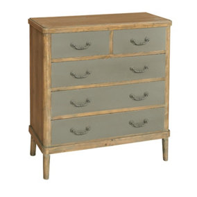 5 Drawers Chest - Wooden - L35 x W80 x H90 cm