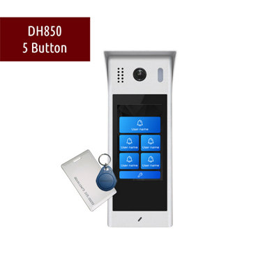 5-Flat Direct Call Video Intercom System StarLight with Mobile App