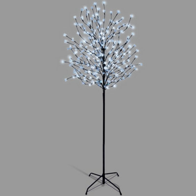 5 ft Pre-Lit Cherry Blossom Tree 250 LED Indoor & Outdoor Waterproof ...