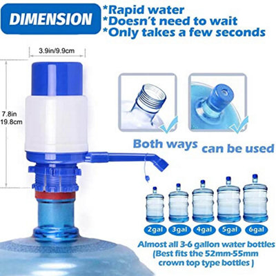 Desktop Water Dispenser – USB Rechargeable, 6-Level Smart Pump For 1-6 Gallon Water Bottles