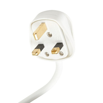Extension Lead with 2 USB Cable Electric Plug Socket UK Mains Power 4 Gang Way e