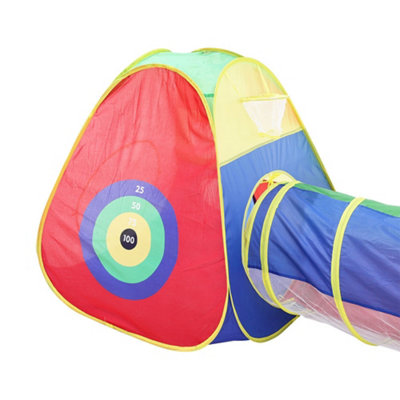 5 in 1 Kids Play Tent Set Pop Up Portable Playhouse with Ball Pit Play Tunnel
