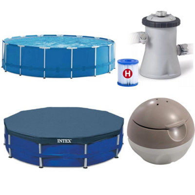 5 IN 1 Metal Frame Swimming Pool Metal Frame Pool. 305 X 76CM With ...