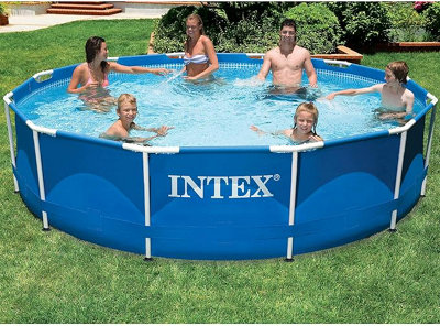 5 IN 1 Metal Frame Swimming Pool Metal Frame Pool. 305 X 76CM With ...