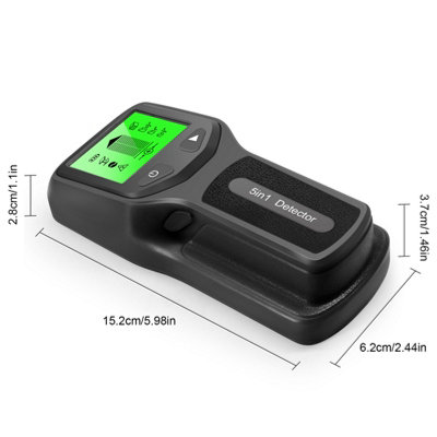 5-in-1 Stud Finder with HD LCD Display-Detects Wood,AC Wire,Metal Studs ...