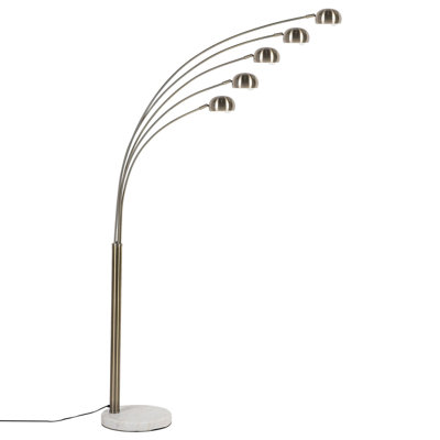 5 Light Metal Floor Lamp Gold FLINDERS - 4