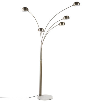 5 Light Metal Floor Lamp Gold FLINDERS - 6