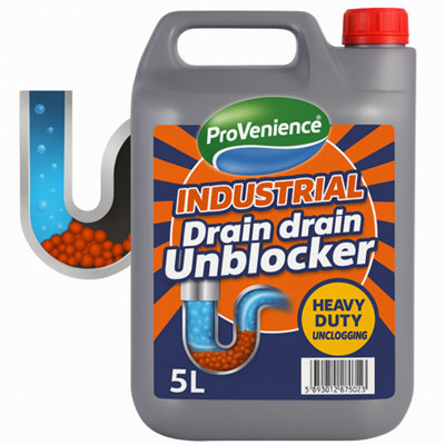 5 Litre Heavy Duty Drain & Sink Unblocker, Industrial, Professional Grade