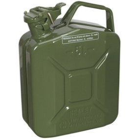 5 Litre Jerry Can - Leak-Proof Bayonet Closure - Fuel Resistant Lining - Green