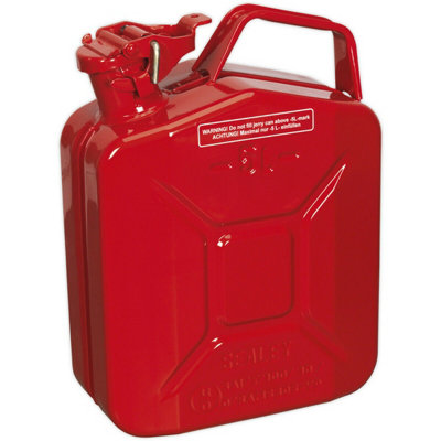 5 Litre Red Jerry Can with Leak-Proof Closure - Ideal for Fuel Storage