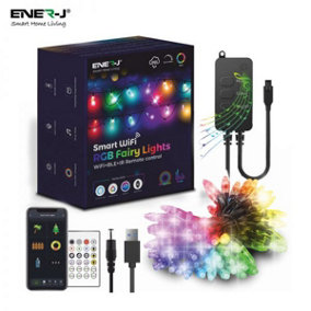 5 Meters RGB Fairy Lights with length 50 LEDs WIFI BLE with IR Remote Control IP65
