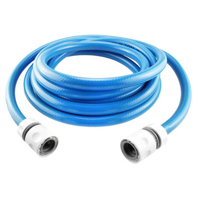 5 metres of Heavy-Duty Food Grade Water Hose Pipe Set with Connectors - Drinking Water Safe - For Caravans, Hozelock Compatible