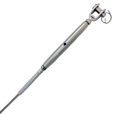 5 Metres Stainless Steel DIY Balustrade Wire Rope System - Metal Posts