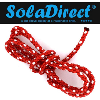 5 mm Pull Cord Recoil Starter Rope for Lawnmower Chainsaw 5 metres 16 ft Long Lawn Mower Replacement Pull Cord Red DIY at B Q