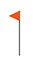 5 Mole Trap Flag Markers Hi Visibility Easy Find Lawn Markers UV Resistant 30cm
