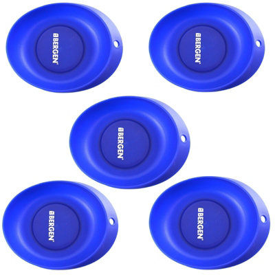 5 Oval Magnetic Parts Tray Dish Storage Holder Plastic