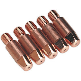 5 PACK 0.8mm Contact Tips - For MB25 & MB36 Torches - MIG Welding Contact