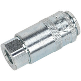 5 PACK 1/4 Inch BSP Coupling Body - Female Thread - 100 psi Free Airflow Rate