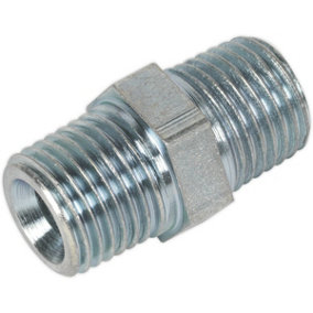 5 PACK 1/4 Inch BSPT Double Union - Male Thread - Airflow Hose Coupling Adaptor