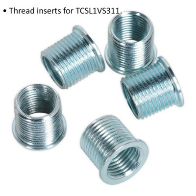 5 PACK 12mm Thread Inserts - M10 x 1mm - Suitable for ys01925 Repair Kit