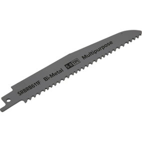 5 PACK 150mm Bi-Metal Reciprocating Saw Blade - 5-8 TPI - Milled Side Set Teeth