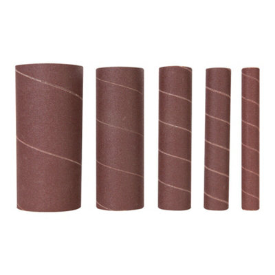 5 Pack 240 Grit Sanding Sleeves 13mm to 51mm Oscillating Spindle & Belt Sanders