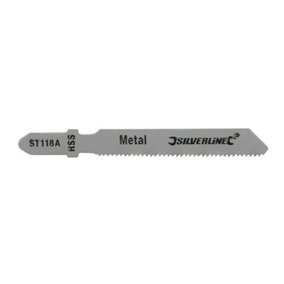 5 PACK 50mm Bayonet Jigsaw Blades HCS Wavy Set Teeth Thin Sheet Metal Cutter