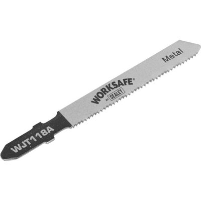 5 PACK 55mm HSS Metal Jigsaw Blade - 21 TPI - Wavy Set Teeth - Metal Saw Blade
