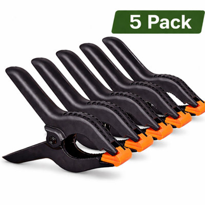 5 Pack 6 Inch Heavy Duty Plastic Spring Clamp Quick Grip Clip for Arts ...