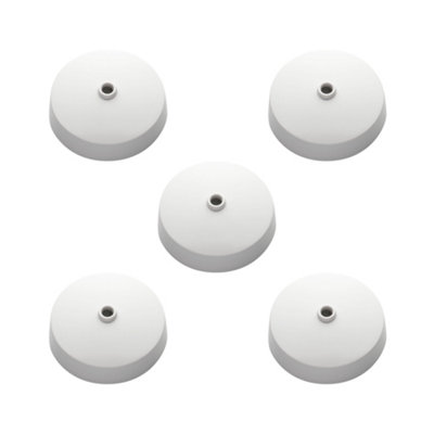 5 PACK Arlec Ceiling Rose Light Fitting 3 Terminal - White