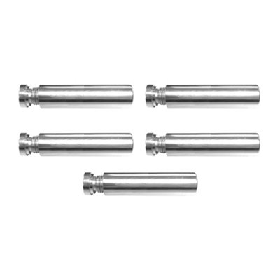 5 Pack Arlec Chrome Silver Cylindrical Light Pull Cord Handle End for Lights and Blinds Bathroom Toilet