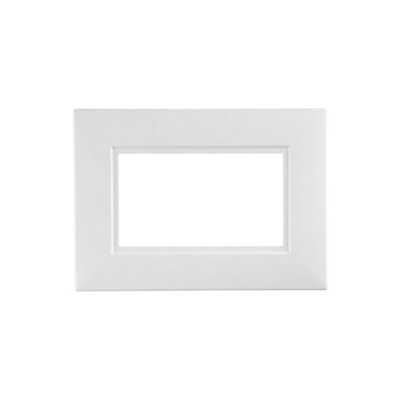 5 Pack Arlec White Double Finger Plate Bakelite suitable for 2 Gang Switches and Sockets Fingerplate