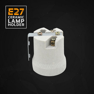 5 Pack Ceramic E27 Lamp Holder Heat Resistant Light Bulb Socket Base ...