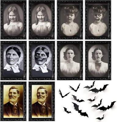 5 Pack Halloween Horror Portrait Decorations Spooky Photo Frame 3D ...