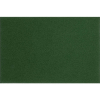 5 PACK Heavy Duty Green Scrubber Pads - 12 x 18 x 1" - Concrete Hardwood & Tile